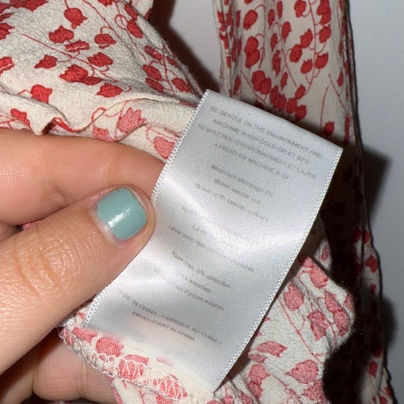 GANNI Egret Tulip Crepe Blouse Size 36 - Picture 7 of 12